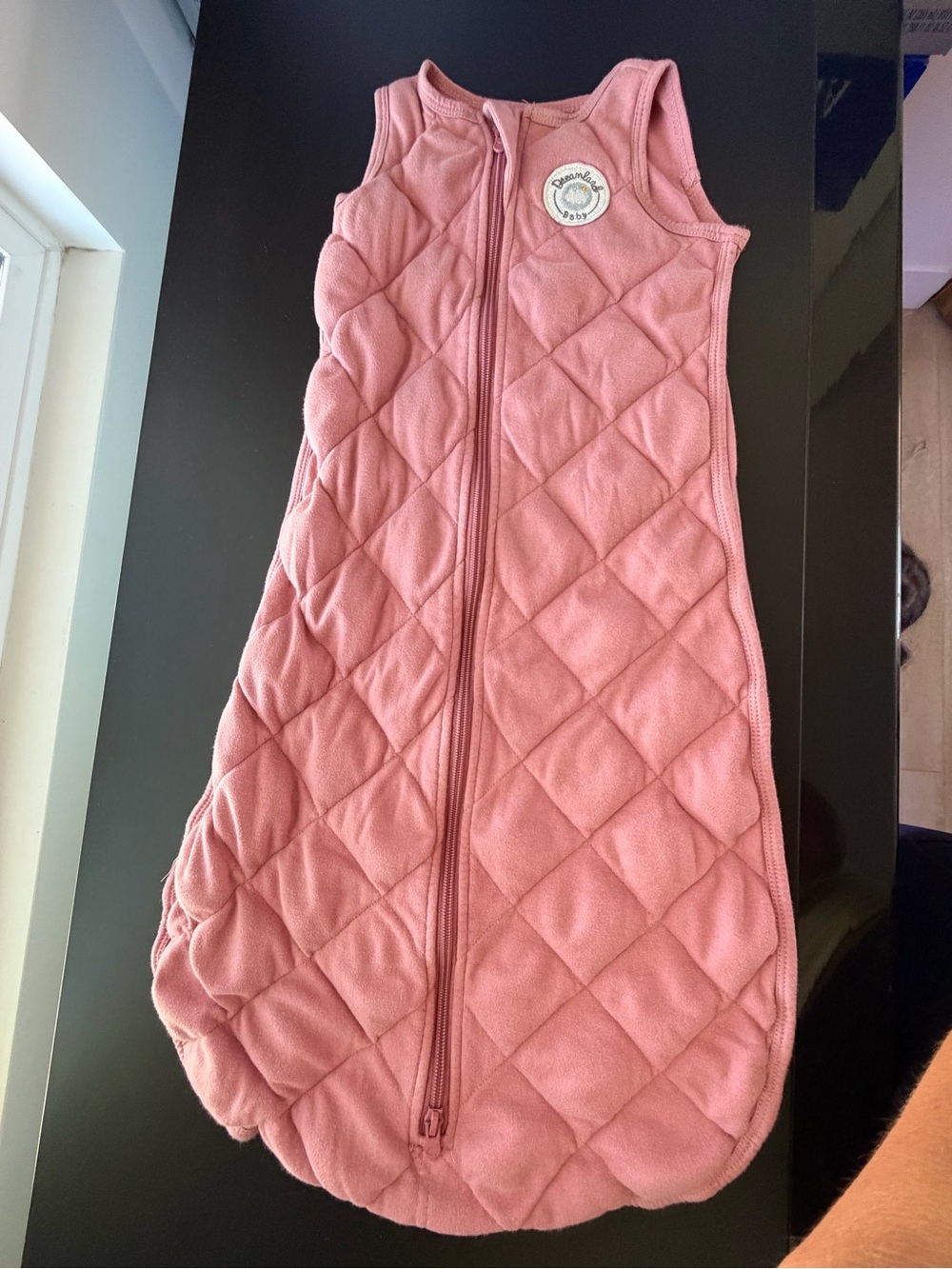 Quilted Sleeveless Baby Sleep Sack – Pink